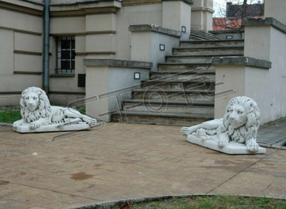 Lion Lying Statue Figure Garden Patio Decoration Sculpture Antique